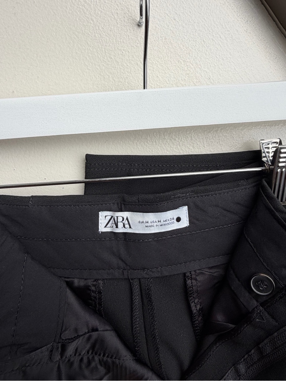 Zara Black Wide-Leg Trousers - Picture 3 of 3